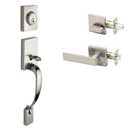 Copper Creek Fashion Handleset, Remi Lever Interior Trim, Satin Stainless FZ2610XRL-SS